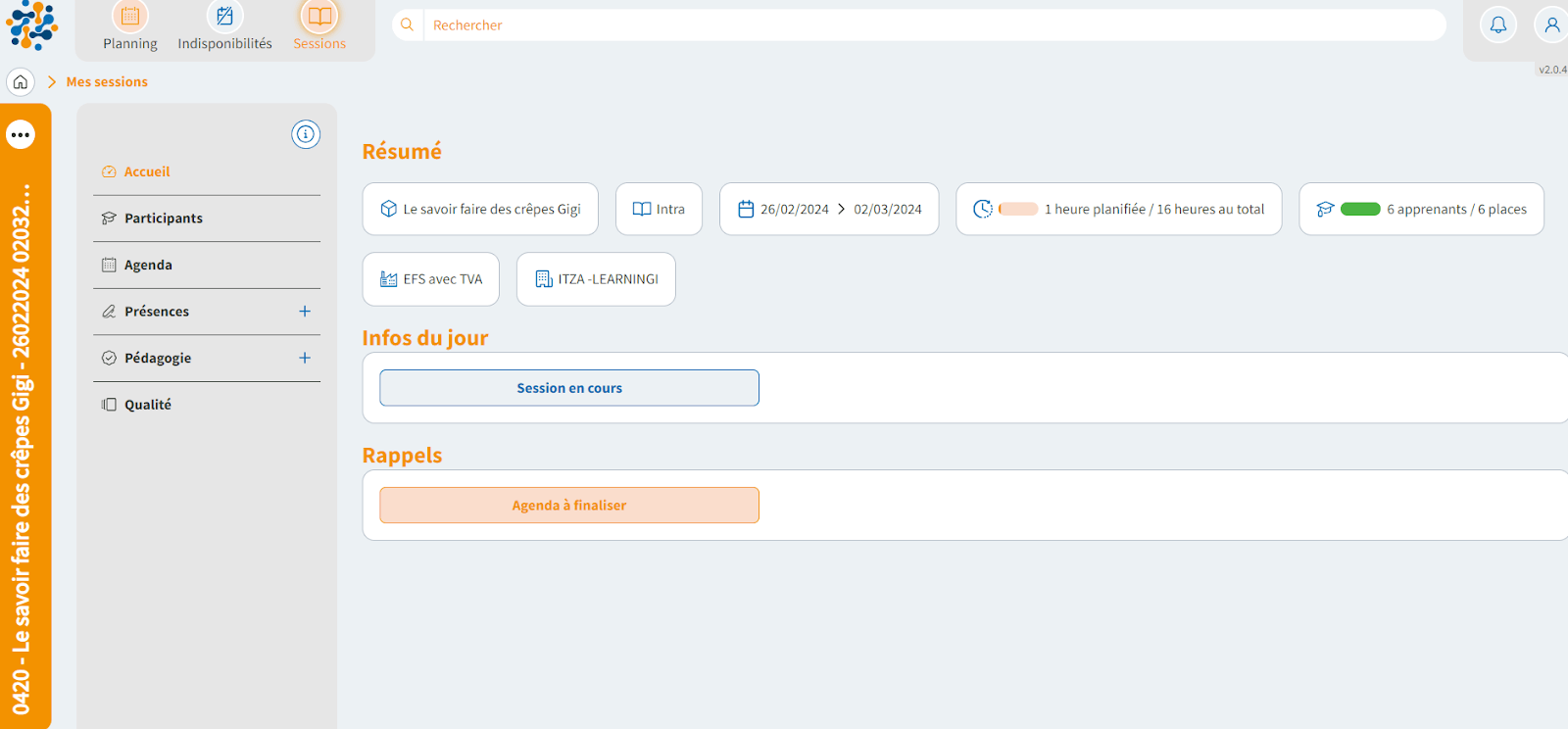 Intranet pour formateur
